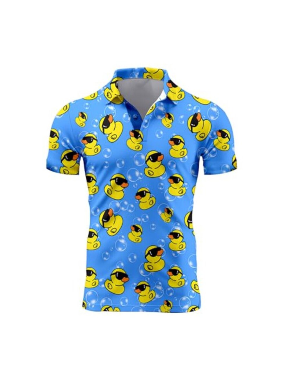 Mens 70s Golf Shirt Short Sleeve Funny Disco Costume Tee